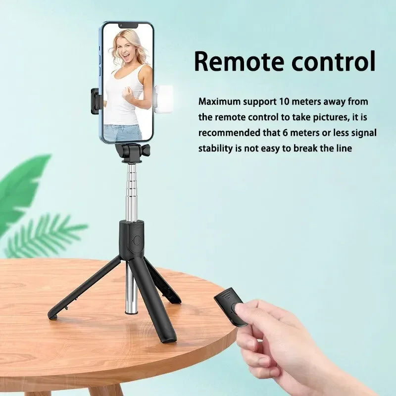 Bluetooth Remote Extendable Phone Tripod Wireless Selfie Stick