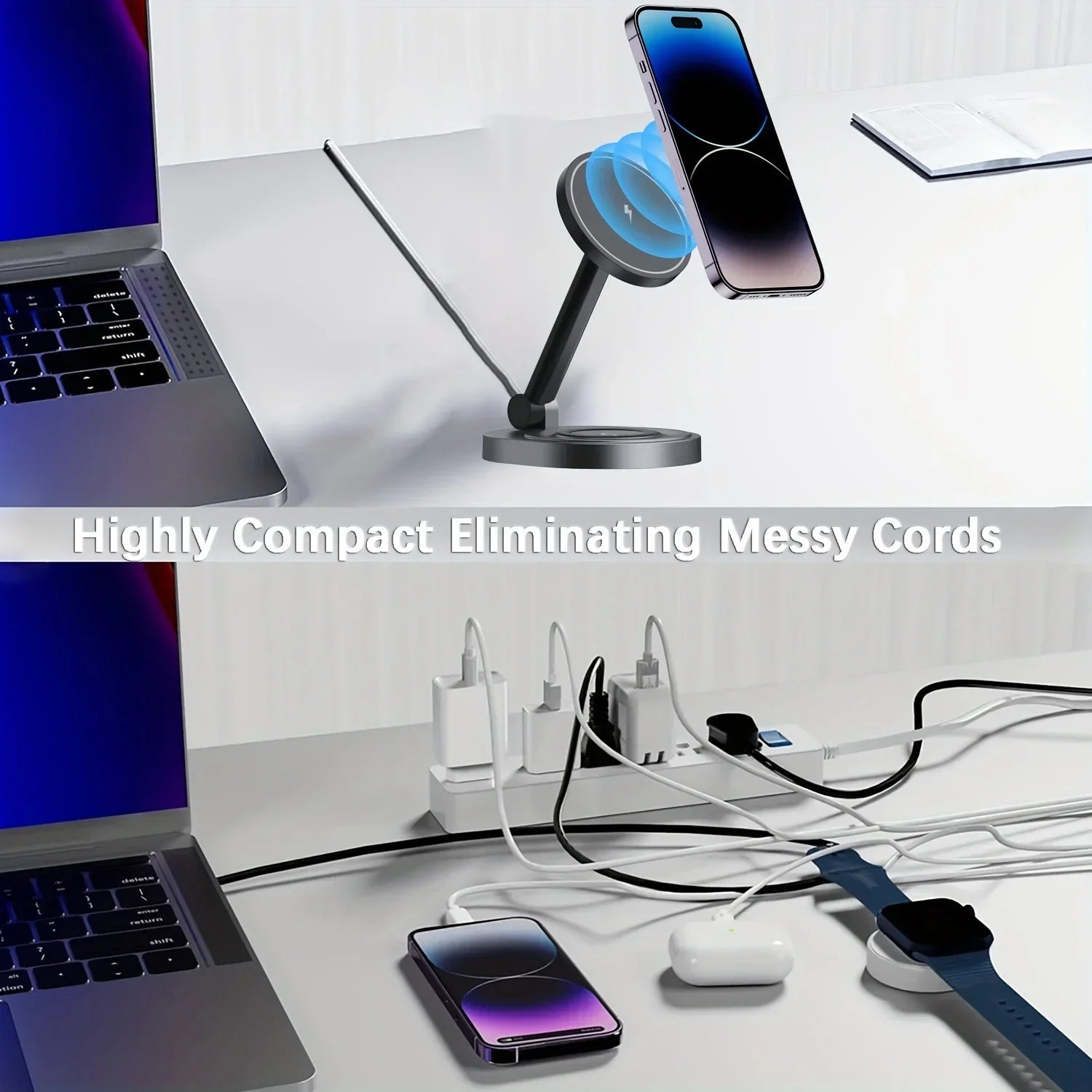 magnetic wireless charger stand pad