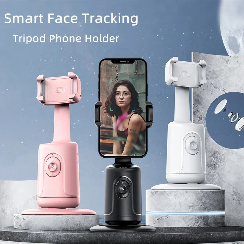 360° Auto Face Tracking Gimbal Stabilizer Auto AI Smart Gimbal Tripod Phone Holder Photography For Tiktok Live video Vlog