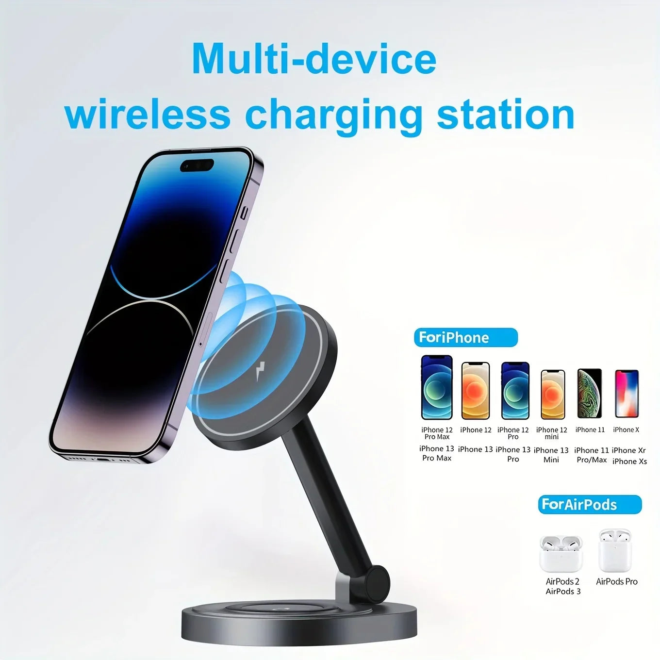 magnetic wireless charger stand pad