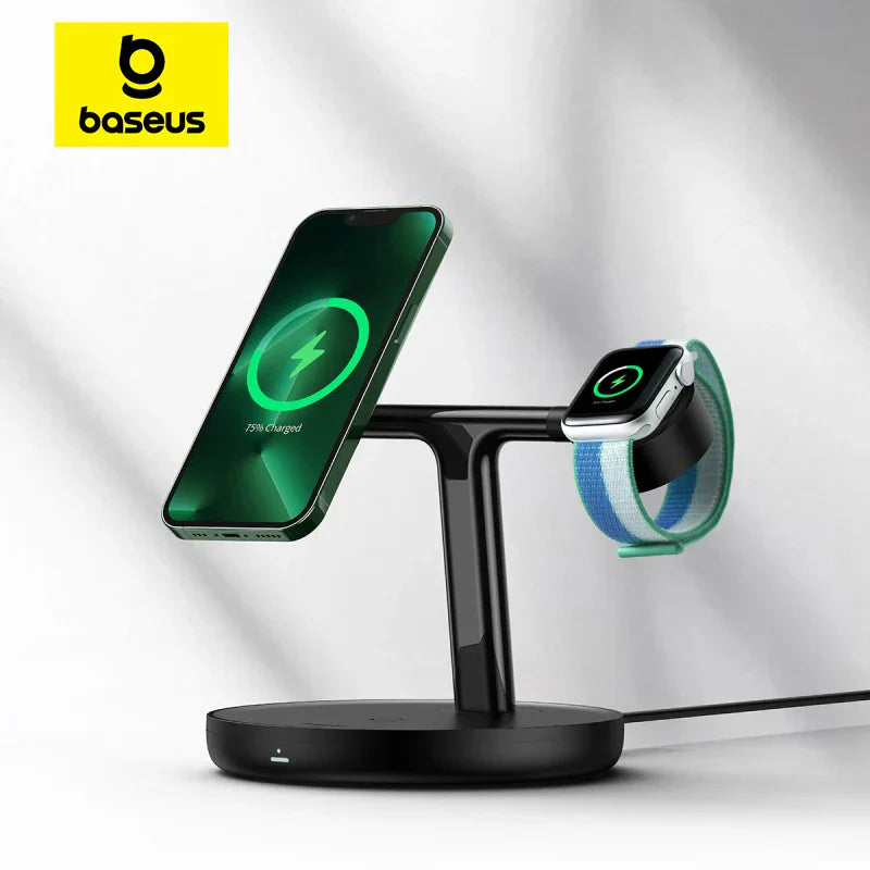 Baseus 3 in 1 20W Magnetic Wireless Charger Stand