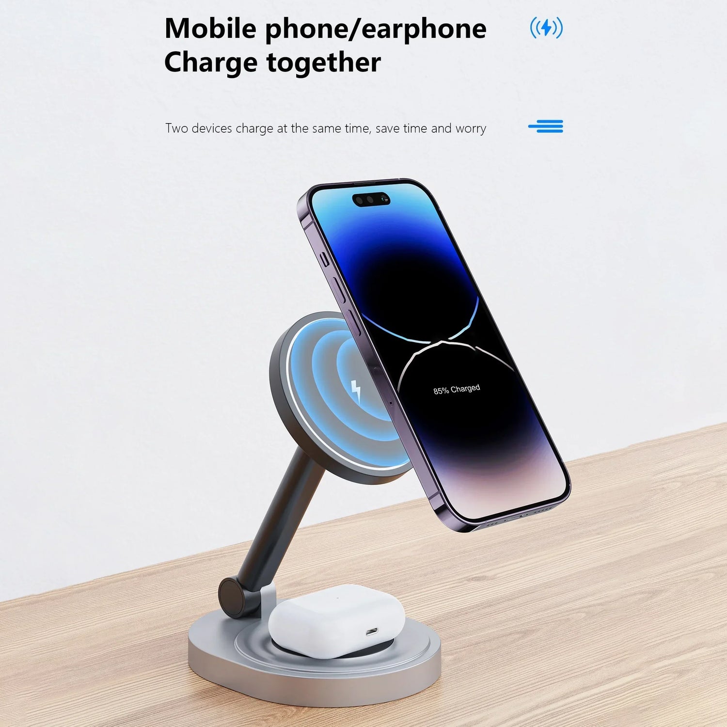 magnetic wireless charger stand pad