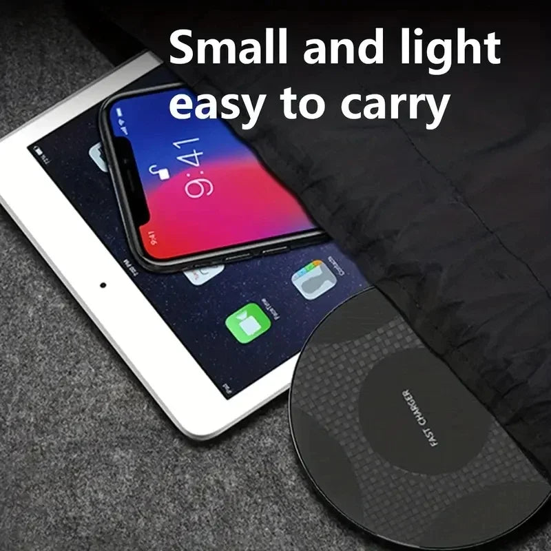 Wireless Charger Pad Stand Desktop Ultra-thin Mobile Phone