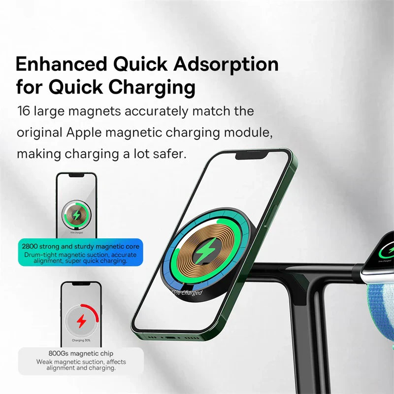 Baseus 3 in 1 20W Magnetic Wireless Charger Stand